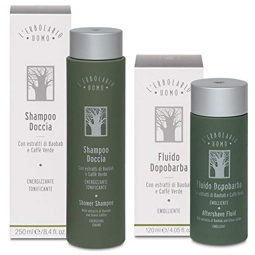 Erbolario Geschenkset Erbolario Herren Duo – Dusch-Shampoo 250 ml + After Shave Fluid 120 ml – Zitrusakkorde, starke und holzige Basisnote Erbolario Geschenkset Erbolario Herren Duo – Dusch-Shampoo 250 ml + After Shave Fluid 120 ml – Zitrusakkorde, starke und holzige Basisnote von Generisch
