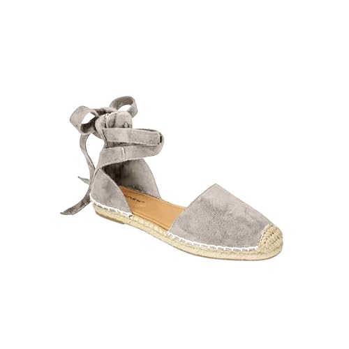 Espadrilles Für Damen Flach Binden, Römersandalen Damen Mit Schnürung Retro-Sandalen Atmungsaktiv Outdoorsandalen rutschfest Trekkingsandalen Vorne Geschlossen Stoffschuhe Seitlich Offen Ladyschuhe Espadrilles Für Damen Flach Binden, Römersandalen Damen Mit Schnürung Retro-Sandalen Atmungsaktiv Outdoorsandalen rutschfest Trekkingsandalen Vorne Geschlossen Stoffschuhe Seitlich Offen Ladyschuhe von Generisch