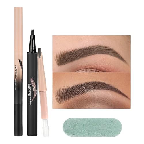 Eyebrow Bleistift, Augenbrauenstift Set,Verbesserter flüssiges Mikroblading Eyebrow Stift - Brauenstift mit 4-zeitlicher Mikro-Gabel-Tipp-Applikator für haarähnliche Striche Eyebrow Bleistift, Augenbrauenstift Set,Verbesserter flüssiges Mikroblading Eyebrow Stift - Brauenstift mit 4-zeitlicher Mikro-Gabel-Tipp-Applikator für haarähnliche Striche von Generisch