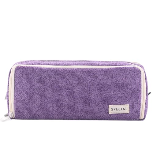 Federmäppchen – Stiftehalter mit 3 Fächern, Stifthalter für Schule, Haftnotizen, Marker, Radiergummis, violett, Refer to description, Unisex Federmäppchen – Stiftehalter mit 3 Fächern, Stifthalter für Schule, Haftnotizen, Marker, Radiergummis, violett, Refer to description, Unisex von Generisch