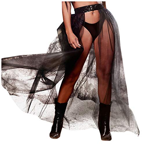 Festival Hose Damen Durchsichtiges Gothic Festival Rock Rave Outfit High Waist Sexy Mesh Rock Festival Outfit Elegant Curvy Party Outfit Lang Schwarz Durchsichtiger Rock Glitter Skirt Festival Hose Damen Durchsichtiges Gothic Festival Rock Rave Outfit High Waist Sexy Mesh Rock Festival Outfit Elegant Curvy Party Outfit Lang Schwarz Durchsichtiger Rock Glitter Skirt von Generisch