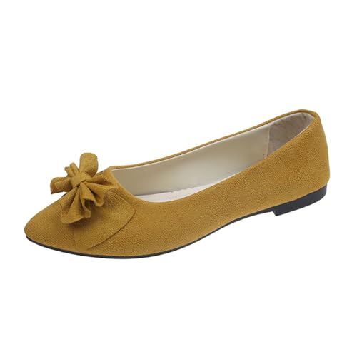 Flache Damen-Schuhe, Frühling, Sommer und Herbst, leichtes Wildleder, spitz, flacher Mund, weiche Unterseite, Schleife, Einzelschuhe, tägliches Dating, Pendeln, große Größe, Ballettschuh, flache Flache Damen-Schuhe, Frühling, Sommer und Herbst, leichtes Wildleder, spitz, flacher Mund, weiche Unterseite, Schleife, Einzelschuhe, tägliches Dating, Pendeln, große Größe, Ballettschuh, flache von Generisch