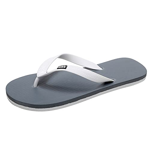 Flache Herrenschuhe, Fischgräten-Hausschuhe, modisch, lässig, Strand, Unisex, Zehensteg-Sandalen, grau, 38 2/3 EU Flache Herrenschuhe, Fischgräten-Hausschuhe, modisch, lässig, Strand, Unisex, Zehensteg-Sandalen, grau, 38 2/3 EU von Generisch