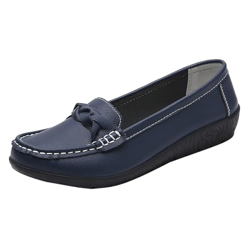 Flache Loafer für Damen, Leder, Mokassins, rutschfest, Outdoor, Fahrschuhe für Damen, Sommerhalbschuhe, niedriger Keilabsatz, Arbeitsloafer, Deck, Bootsschuhe, Sandalen im Geschäft, Freizeit, Arbeit Flache Loafer für Damen, Leder, Mokassins, rutschfest, Outdoor, Fahrschuhe für Damen, Sommerhalbschuhe, niedriger Keilabsatz, Arbeitsloafer, Deck, Bootsschuhe, Sandalen im Geschäft, Freizeit, Arbeit von Generisch