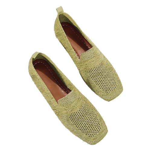 Flache Schuhe Für Damen Elegant | Strick Kleid Schuhe Damen Einfarbig Walking Flats Schuhe Bequeme Freizeitschuhe Vermascht Atmungsaktives Ballett-Pumps Niedriger Keil Slip On Leinenschuhe Flache Schuhe Für Damen Elegant | Strick Kleid Schuhe Damen Einfarbig Walking Flats Schuhe Bequeme Freizeitschuhe Vermascht Atmungsaktives Ballett-Pumps Niedriger Keil Slip On Leinenschuhe von Generisch
