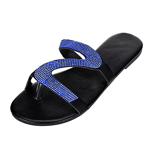 Flip Flops Damen Elegant Bequem Flip-Flops Weite H Sommer Flip Flops Coole Pantoletten Zehentrenner Sandalen Rutschfest Zehentrenner Leichte Breite Füße Freizeit Sommerschuhe Schicke Damen Schuhe von Generisch