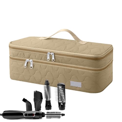 Föhn-Tragetasche – Schichtaufbewahrung, hitzeschirmter Organizer, 40 x 15 x 14 cm, geräumige Werkzeugtasche für Haarstyling, sichere Fächer, tragbarer Griff, leichtes Reisezubehör Föhn-Tragetasche – Schichtaufbewahrung, hitzeschirmter Organizer, 40 x 15 x 14 cm, geräumige Werkzeugtasche für Haarstyling, sichere Fächer, tragbarer Griff, leichtes Reisezubehör von Generisch