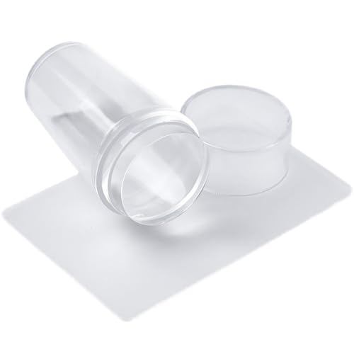 Französische Spitze Nagel Stempel, Silikon Kunst Stempel mit Schaber, Jelly Stamper Kit für Französisch Maniküre Home DIY Nagels tudio Französische Spitze Nagel Stempel, Silikon Kunst Stempel mit Schaber, Jelly Stamper Kit für Französisch Maniküre Home DIY Nagels tudio von Generisch
