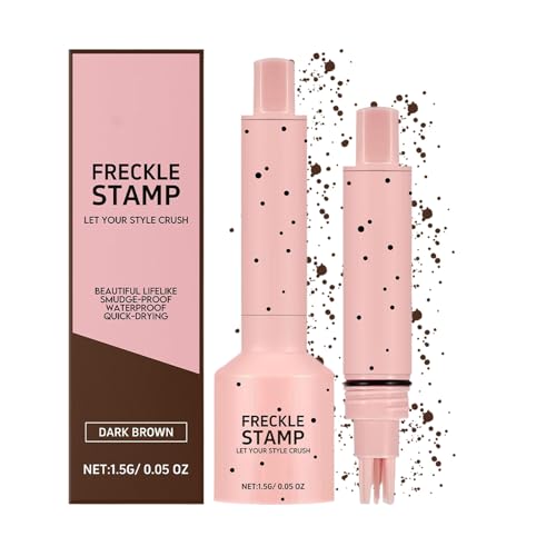 Freckle Pen Stempel - Natürlich Aussehende Falsche Sommersprossen -Make -up -Stift | Wasserdichte Lang Anhaltende Faux-Sommersprossen-Briefmarken, Schnell Trocknend 3D-Sommersprossenstempel, Schönheit Freckle Pen Stempel - Natürlich Aussehende Falsche Sommersprossen -Make -up -Stift | Wasserdichte Lang Anhaltende Faux-Sommersprossen-Briefmarken, Schnell Trocknend 3D-Sommersprossenstempel, Schönheit von Generisch