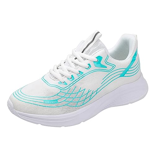 Freizeit Damen Schnürschuhe Reise Weiche Sohle Bequeme Schuhe Outdoor Schuhe Laufen Mode Sport Atmungsaktive Schuhe Größe 5 Frauen Schuhe, B, 6 UK 3X-Narrow von Generisch