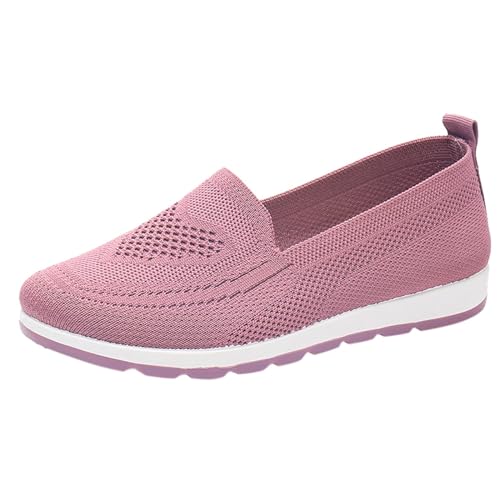 Freizeitschuhe Damen Elegant - Halbschuhe Damen Leicht Atmungsaktiv Mesh Outdoor Schuhe Weich Sohle Walking Schuhe Leichte Elegant Sneaker Bequem Barfußschuhe rutschfest Sportschuhe Damenschuhe Shoes von Generisch