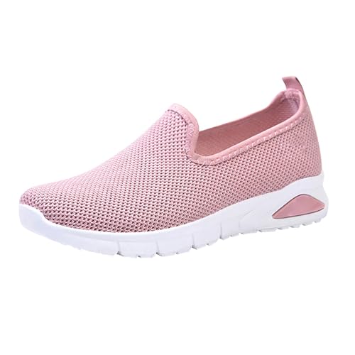 Freizeitschuhe Damen Wasserdicht - Orthopädische Damen Sandalen Sneaker Slip On Barfußschuhe Plateau Arbeitsschuhe Weich Leicht Laufschuhe Atmungsaktiv rutschfest Sportschuhe-Turnschuhe von Generisch