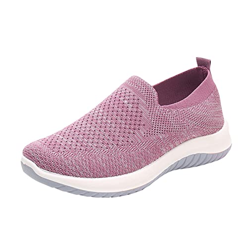 Freizeitschuhe für Damen, Plateau-Sneaker, Laufschuhe, Slip-On-Schuhe, Turnschuhe, atmungsaktiv, leicht, Sneaker, Tennisschuhe, Waking, Fitness, für Walking, Fitnessstudio, Joggen, Fitness, von Generisch