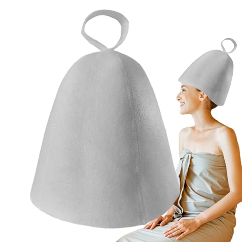 Fühlte Sauna -Hut, Badhut für Sauna - Verdickte die Kopfbekleidung für die Dusche,Weiche Filzsauna -Hüte für Frauen Duschenzubehör mit thermischer Isolationsschutz und Wasserabsorption Fühlte Sauna -Hut, Badhut für Sauna - Verdickte die Kopfbekleidung für die Dusche,Weiche Filzsauna -Hüte für Frauen Duschenzubehör mit thermischer Isolationsschutz und Wasserabsorption von Generisch