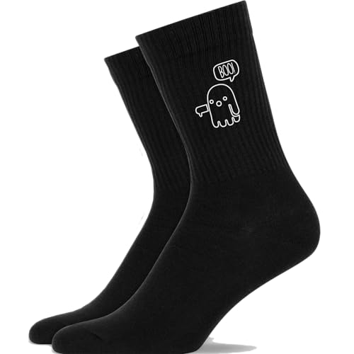 Geist Gespenst - Atmungsaktive Sportsocken Tennissocken Crew Socks Baumwolle Socken von Generisch