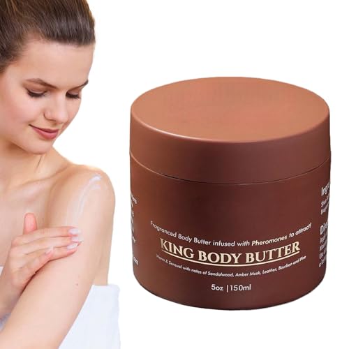 Gekrönte Hautkörperbutter für Männer, gekrönte Haut Körperbutter, 150 ml feuchtigkeitsspendende Körpercreme, Haut ausbalancieren Jojobaöl ausbalancieren Gekrönte Hautkörperbutter für Männer, gekrönte Haut Körperbutter, 150 ml feuchtigkeitsspendende Körpercreme, Haut ausbalancieren Jojobaöl ausbalancieren von Generisch