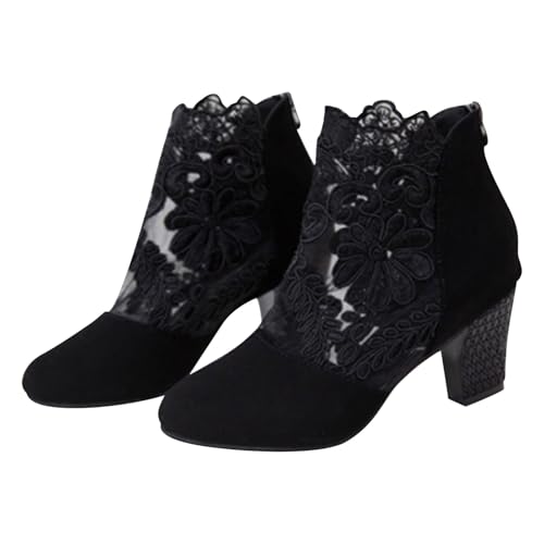 Generico Damen Herbst Elegante Stiefeletten, Damen Casual Niedrige Stiefel, Weiche Stiefeletten Klassische Kurze Stiefeletten Chelsea Boots Damen Vintage Elastische Stiefel Damen Curvy, Schwarz , 38 Generico Damen Herbst Elegante Stiefeletten, Damen Casual Niedrige Stiefel, Weiche Stiefeletten Klassische Kurze Stiefeletten Chelsea Boots Damen Vintage Elastische Stiefel Damen Curvy, Schwarz , 38 von Generisch