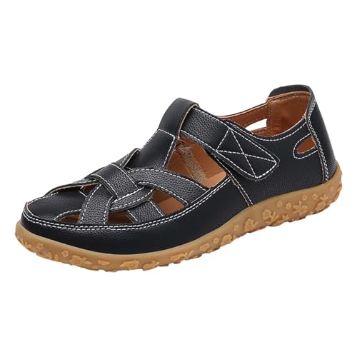 Generico Damen-Sandalen mit Keilabsatz, bequem, elegant, offene Schuhe, Damen, lässig, leicht, Zehensandale, rutschfest, sportlich, waschbar, weiches Kunstleder, Wanderschuhe, atmungsaktiv, Schwarz Generico Damen-Sandalen mit Keilabsatz, bequem, elegant, offene Schuhe, Damen, lässig, leicht, Zehensandale, rutschfest, sportlich, waschbar, weiches Kunstleder, Wanderschuhe, atmungsaktiv, Schwarz von Generisch