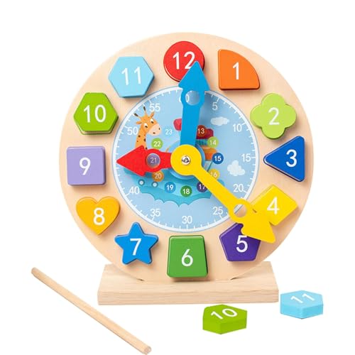 Generico Kids Learning Clock, Telling Time Toy, Safe Teaching Clock, Wooden Magnetic Clock, Kindergarten Educational Toy, Interactive Learning Clock, Early Learning Tool, Colorful Time Clock for Kids, Generico Kids Learning Clock, Telling Time Toy, Safe Teaching Clock, Wooden Magnetic Clock, Kindergarten Educational Toy, Interactive Learning Clock, Early Learning Tool, Colorful Time Clock for Kids, von Generisch