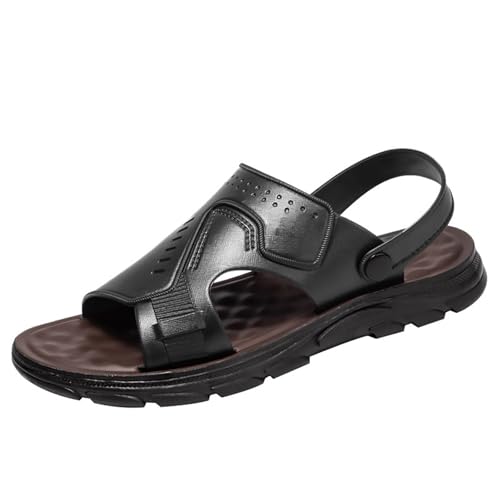 Generico Sportliche Sandalen für Herren, Sommer, elegant, atmungsaktiv, Walkingschuhe, lässig, modisch, für den Sommer, offener Zehenbereich, flache Trekking-Sandalen aus leichtem Leder, Strand Generico Sportliche Sandalen für Herren, Sommer, elegant, atmungsaktiv, Walkingschuhe, lässig, modisch, für den Sommer, offener Zehenbereich, flache Trekking-Sandalen aus leichtem Leder, Strand von Generisch