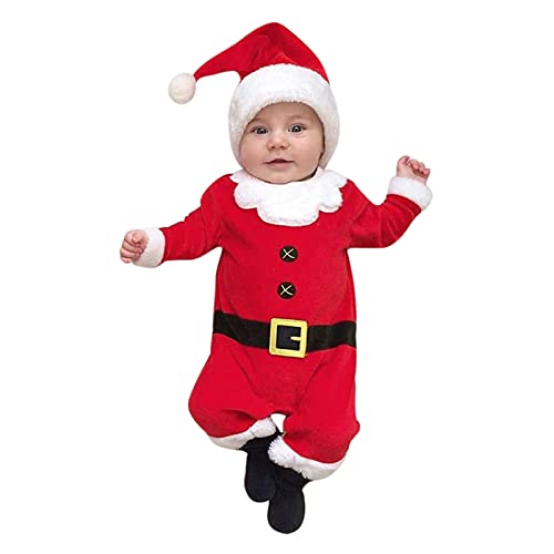 Generisch 2 Stück Strampler Weihnachten Weihnachtsmann Kostüm Baby Junge Mädchen Weihnachten Fleece Warm Santa Overalls +Weihnachtsmütze Baby Hat Neugeborene Weihnachtskleid Weihnachtskostüm Langarm Generisch 2 Stück Strampler Weihnachten Weihnachtsmann Kostüm Baby Junge Mädchen Weihnachten Fleece Warm Santa Overalls +Weihnachtsmütze Baby Hat Neugeborene Weihnachtskleid Weihnachtskostüm Langarm von Generisch