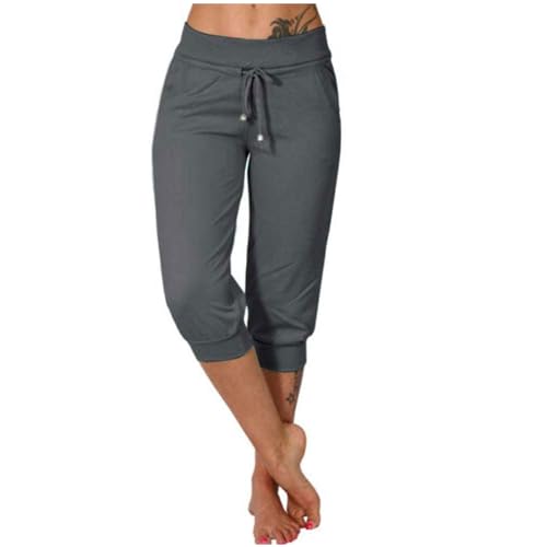Generisch 3/4 Hose Damen Sommer Sommerhose Baumwolle Cargohosen Fashion Frau Jogginghosen Leicht Laufhose Stoffhose Sale Angebote Schlaghosen Cargo Hosen Angebote Dunkelgrau M Generisch 3/4 Hose Damen Sommer Sommerhose Baumwolle Cargohosen Fashion Frau Jogginghosen Leicht Laufhose Stoffhose Sale Angebote Schlaghosen Cargo Hosen Angebote Dunkelgrau M von Generisch