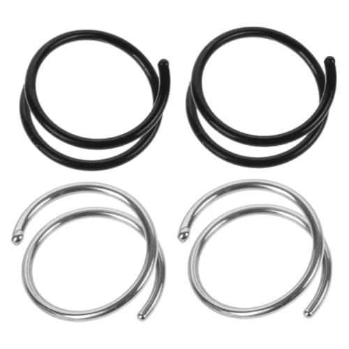 Generisch 4 Stück Teiliges Doppelter Spiral Nasenringe für Damen Nasenringe Leicht Piercing Schmuck Generisch 4 Stück Teiliges Doppelter Spiral Nasenringe für Damen Nasenringe Leicht Piercing Schmuck von Generisch