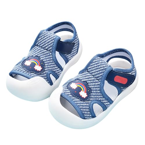 Generisch Baby-Lauflernschuhe für Damen und Herren, rutschfest, atmungsaktiv, für, 1–3, 6 Monate, Schuhe mit weicher Sohle, mehrere Farben optional Mädchen Sandalen 22 (Blue, 18-24 Months) von Generisch