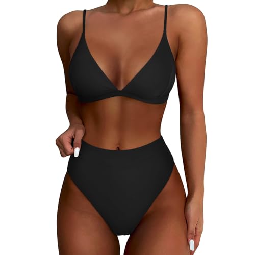 Generisch Bikini-Sets Für Damen Curvy Badeanzug Damen Sport Bikini Damen Große Größe Ohne Bügel Bademode Sommer High Waist Oberteil Damen Angebote des Tages Heute schwarz S Generisch Bikini-Sets Für Damen Curvy Badeanzug Damen Sport Bikini Damen Große Größe Ohne Bügel Bademode Sommer High Waist Oberteil Damen Angebote des Tages Heute schwarz S von Generisch