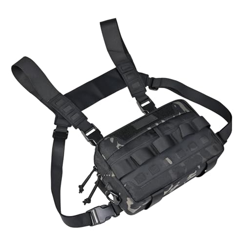 Generisch Brustpaket - Leichter Weste im Freien, Einstellbarer Aufbewahrungstasche | Taktischer Organizer für Frauen Radfahren Wandertraining Camping Jagd Jogging Fitness Aktivität Ausrüstungshalter Generisch Brustpaket - Leichter Weste im Freien, Einstellbarer Aufbewahrungstasche | Taktischer Organizer für Frauen Radfahren Wandertraining Camping Jagd Jogging Fitness Aktivität Ausrüstungshalter von Generisch