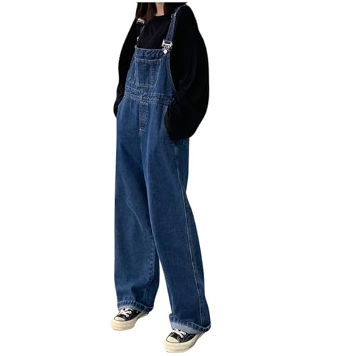 Generisch Damen Jeans Latzhose Latzhosen Strapse Denim Straight Leg Jumpsuit Verstellbarer Riemen Playsuit High Waist Strampler Lässig Overall Loose Fit Jeans Overalls Romper Streetwear Trägerhose Generisch Damen Jeans Latzhose Latzhosen Strapse Denim Straight Leg Jumpsuit Verstellbarer Riemen Playsuit High Waist Strampler Lässig Overall Loose Fit Jeans Overalls Romper Streetwear Trägerhose von Generisch