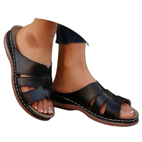 Generisch Damen Keilabsatz Riemchensandalen Sommer Pantoletten - Keilsandaletten Frühling Hackenschuhe Casual Sandalen Blockabsatz Schuhe Leichte Sommerschuhe Plattform Keilsandaletten Schwarz 38 Generisch Damen Keilabsatz Riemchensandalen Sommer Pantoletten - Keilsandaletten Frühling Hackenschuhe Casual Sandalen Blockabsatz Schuhe Leichte Sommerschuhe Plattform Keilsandaletten Schwarz 38 von Generisch