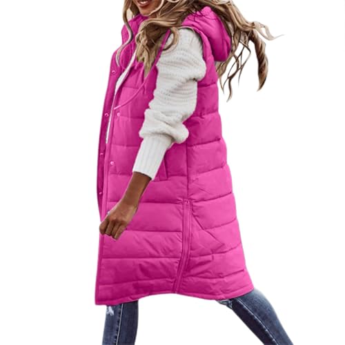 Generisch Damen Weste Lang Mit Kapuze Clearance, Frauen Daunenweste Langer Wintermantel Weste äRmellos Lose Warmer Daunenmantel Mit Taschen Steppweste Damen Daunenjacke Outdoorjacke Mit Kapuze Weste Generisch Damen Weste Lang Mit Kapuze Clearance, Frauen Daunenweste Langer Wintermantel Weste äRmellos Lose Warmer Daunenmantel Mit Taschen Steppweste Damen Daunenjacke Outdoorjacke Mit Kapuze Weste von Generisch