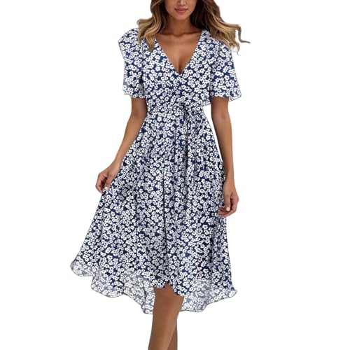 Generisch Damenkleider Festlich, Cocktailkleid Damen Lang Elegant Chiffon Abendkleider Summerkleid Knielang Tunika Bindegürtel Hohe Taille Kleider Dress for Women Freizeitkleid Sommerkleid Hellblau Generisch Damenkleider Festlich, Cocktailkleid Damen Lang Elegant Chiffon Abendkleider Summerkleid Knielang Tunika Bindegürtel Hohe Taille Kleider Dress for Women Freizeitkleid Sommerkleid Hellblau von Generisch