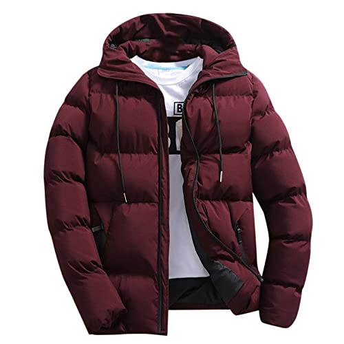 Generisch Daunenjacke Herren Daunenparka Kurzmantel Männer Warme Daunenjacken Mit Kapuze Reißverschluss Kurzmantel Herren Windjacke Parka Einfarbig Winter Schnee Unten Jacken Generisch Daunenjacke Herren Daunenparka Kurzmantel Männer Warme Daunenjacken Mit Kapuze Reißverschluss Kurzmantel Herren Windjacke Parka Einfarbig Winter Schnee Unten Jacken von Generisch