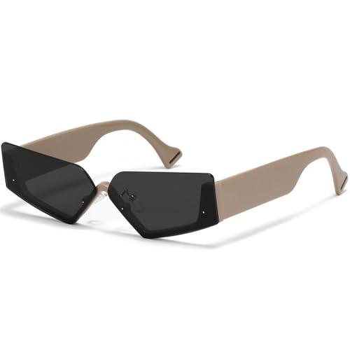 Generisch FHKQMLFQ-Women's Retro Sunglasses Small Square Sunglasses UV400 Male Punk Glasses Shades Generisch FHKQMLFQ-Women's Retro Sunglasses Small Square Sunglasses UV400 Male Punk Glasses Shades von Generisch