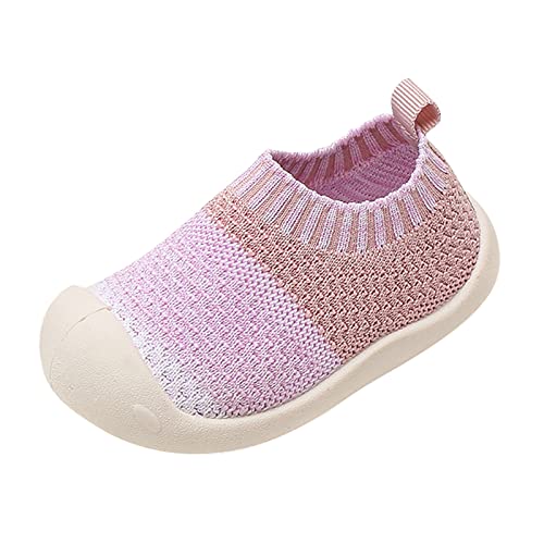 Generisch Festliche Schuhe Mädchen Niedliche Schuhe Mädchen Kleinkind Turnschuhe rutschfeste erste 6 9 12 18 24 Monate Kinderschuhe Mädchen 23 (Pink, 18 Infant) von Generisch