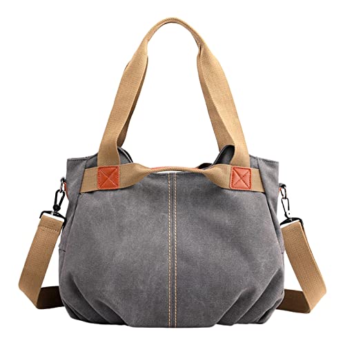 Generisch Handtasche Damen Dunkelblau Umhängetasche Groß Retro Eine Schulter Umhängetasche frauen Große Kapazität Handtasche frauen Einfache Vielseitige Leinwand Damen Mittelgroß (Grey,One Size) Generisch Handtasche Damen Dunkelblau Umhängetasche Groß Retro Eine Schulter Umhängetasche frauen Große Kapazität Handtasche frauen Einfache Vielseitige Leinwand Damen Mittelgroß (Grey,One Size) von Generisch