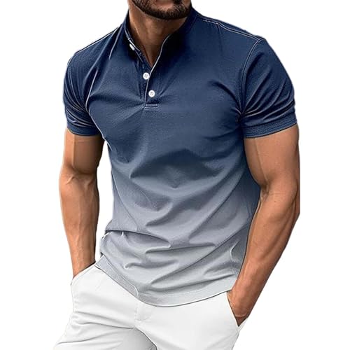 Generisch Herren Kurzarm Poloshirts Atmungsaktiv Polo Golf T-Shirts für Outdoor-Aktivitäten Poloshirt Herren Weiss 5XL Herren Poloshirt 3XL von Generisch