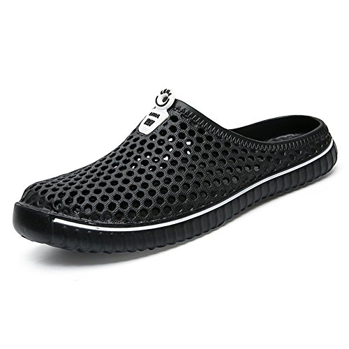 Generisch Herren Schuhe 89 Flops Hohl Freizeit Paar Strand Unisex Sandale Flip Herren Schuhe Schuhe Herren Regenschuhe Wasserdicht Schuhe Herren 42 (Black, 42) von Generisch