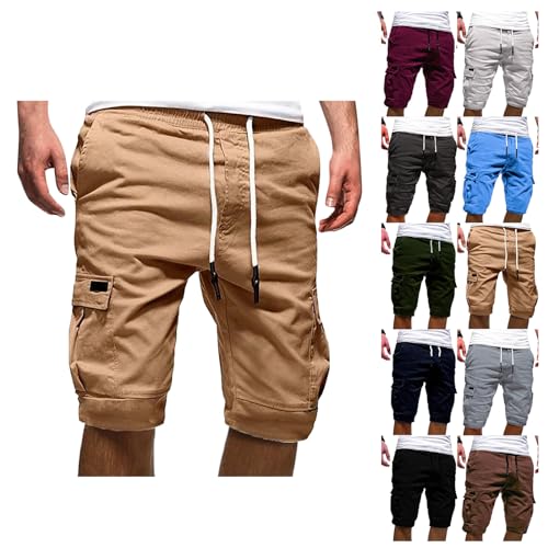 Generisch Herren Shorts Baumwolle Kurze Hosen Herren Herren Shorts Kurze Hosen Herren Stretch Latzhose Kurz Herren Laufshorts Herren Kurze Cargo Hosen Männer Shorts Herren Hosen Herren von Generisch