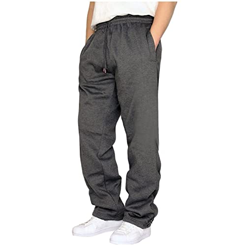 Generisch Herren Thermohose Winter Freizeithose Thermo Laufhose männer Winter Sweathose Herren langgröße Bodybuilder Hose Herren schwarz Jogginghose Men Baumwolle weit Chino Hose Herren blau von Generisch