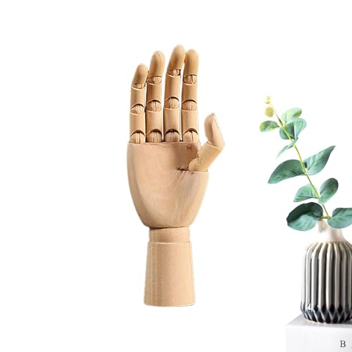 Generisch Hölzerne Mannequin-Handmodellfiguren - Schaufensterpuppen-Handkünstlermodell,Künstlerpuppe aus Holz mit flexiblen Gelenken,Holzmodell zum Skizzieren und Malen Generisch Hölzerne Mannequin-Handmodellfiguren - Schaufensterpuppen-Handkünstlermodell,Künstlerpuppe aus Holz mit flexiblen Gelenken,Holzmodell zum Skizzieren und Malen von Generisch