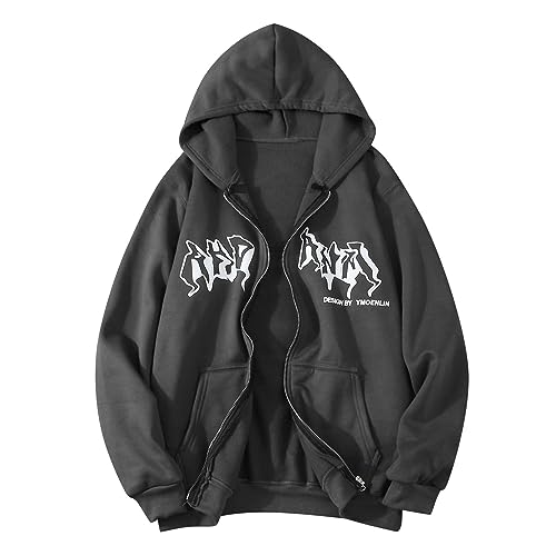 Generisch Hoodie Herren, Sweatjacke Herren mit Kapuze Zipper Hoodie Pullover Sweatshirt Oversized Y2K Harajuku Kapuzenpullover mit Reißverschluss Vintage Basic Kapuzenjacke Sportjacke Hoody Generisch Hoodie Herren, Sweatjacke Herren mit Kapuze Zipper Hoodie Pullover Sweatshirt Oversized Y2K Harajuku Kapuzenpullover mit Reißverschluss Vintage Basic Kapuzenjacke Sportjacke Hoody von Generisch