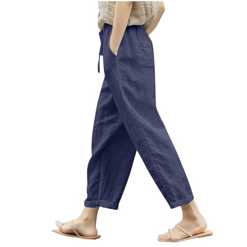 Generisch Hosen Damen Leinenhose Leichte Sommerhose Baumwolle Cargohose Sommer Pants Women Jogginghosen Einfarbig Fashion Wanderhose Prime Sporthosen Schlaghosen Gym Hose Outlet Marine M Generisch Hosen Damen Leinenhose Leichte Sommerhose Baumwolle Cargohose Sommer Pants Women Jogginghosen Einfarbig Fashion Wanderhose Prime Sporthosen Schlaghosen Gym Hose Outlet Marine M von Generisch