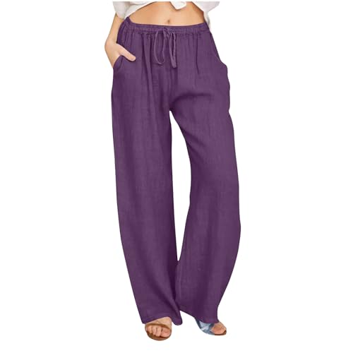 Generisch Hosen Damen Leinenhose Leichte Sommerhosen Baumwolle Cargohose Freizeit Frauen Jogginghose Loungehose Prime Trekkinghose Langgröße Stretch Hose Sale Angebote Lila M Generisch Hosen Damen Leinenhose Leichte Sommerhosen Baumwolle Cargohose Freizeit Frauen Jogginghose Loungehose Prime Trekkinghose Langgröße Stretch Hose Sale Angebote Lila M von Generisch