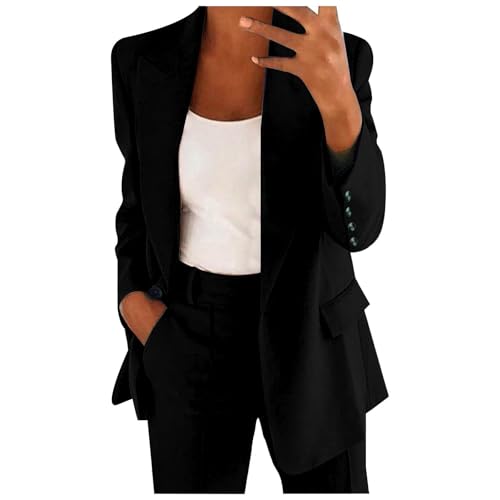 Generisch Hosenanzug Damen,Elegant Blazer Anzug Set Einfarbig Streetwear Zweiteilig Hosenanzug Business Modern Anzughose Revers Sportlich Büro Outfit Slim Fit Anzugjacke Sommer Freizeitanzug Generisch Hosenanzug Damen,Elegant Blazer Anzug Set Einfarbig Streetwear Zweiteilig Hosenanzug Business Modern Anzughose Revers Sportlich Büro Outfit Slim Fit Anzugjacke Sommer Freizeitanzug von Generisch