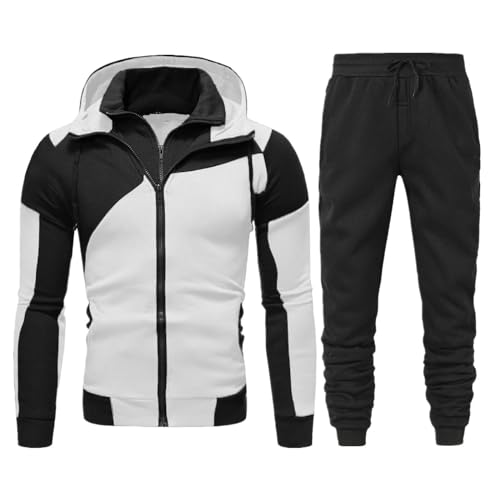 Generisch Jogginganzug Y2K Herren - bequemer Tracksuit für Sport 2-Teilig Tracksuit mit Hoodie und Sporthose Trainingsanzug Laufanzug Atmungsaktiv Hausanzug Hoodie Sporthose Sport, Fitness-Studio Generisch Jogginganzug Y2K Herren - bequemer Tracksuit für Sport 2-Teilig Tracksuit mit Hoodie und Sporthose Trainingsanzug Laufanzug Atmungsaktiv Hausanzug Hoodie Sporthose Sport, Fitness-Studio von Generisch
