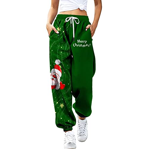 Generisch Jogginghose Damen Baggy Weihnachtshose High Waist Weihnachts Hose mit Kordelzug Wanderhose Weihnachten Bedruckte Trainingshose Sporthose Casual Yogahose Stoffhose Generisch Jogginghose Damen Baggy Weihnachtshose High Waist Weihnachts Hose mit Kordelzug Wanderhose Weihnachten Bedruckte Trainingshose Sporthose Casual Yogahose Stoffhose von Generisch