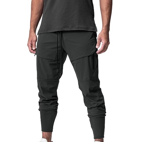 Generisch Jogginghose Herren langgröße 112 Fallschirm Hose männer Baggy Jogginghose Herren 164 Jogginghose Men grau Oversized Jogginghose Baggy Men Jeans Jogginghose Herren von Generisch